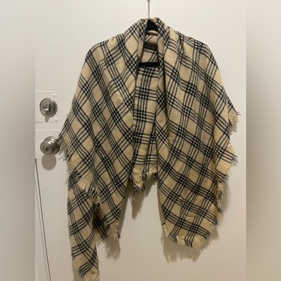 Plaid Blanket Scarf / Plaid Scarf / Oversized Scarf / Chunky Scarf - Picture 3 of 5